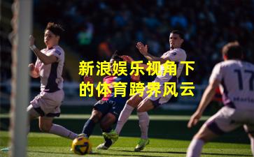 新浪娱乐视角下的体育跨界风云