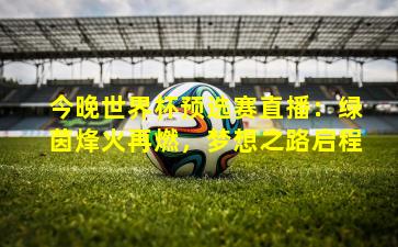 今晚世界杯预选赛直播：绿茵烽火再燃，梦想之路启程